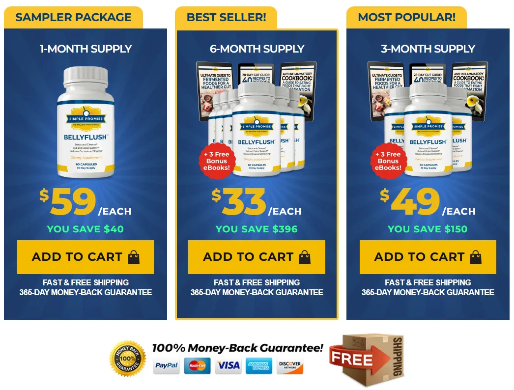 BellyFlush Pricing Table